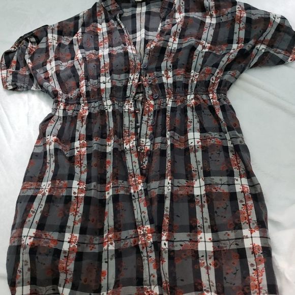 Decree Tops - Decree Plaid Blouse